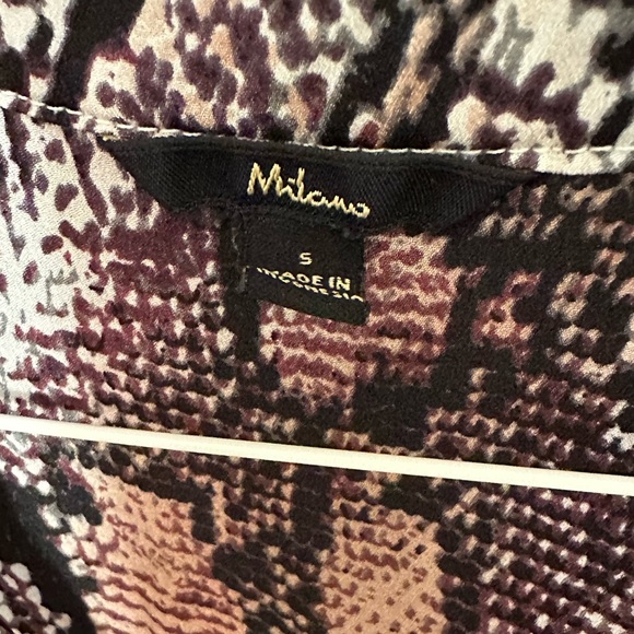 Milano Women’s Small Snakeskin Blouse - Picture 2 of 2